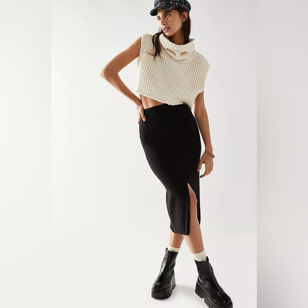 NWT Free People Skyline Midi Skirt
